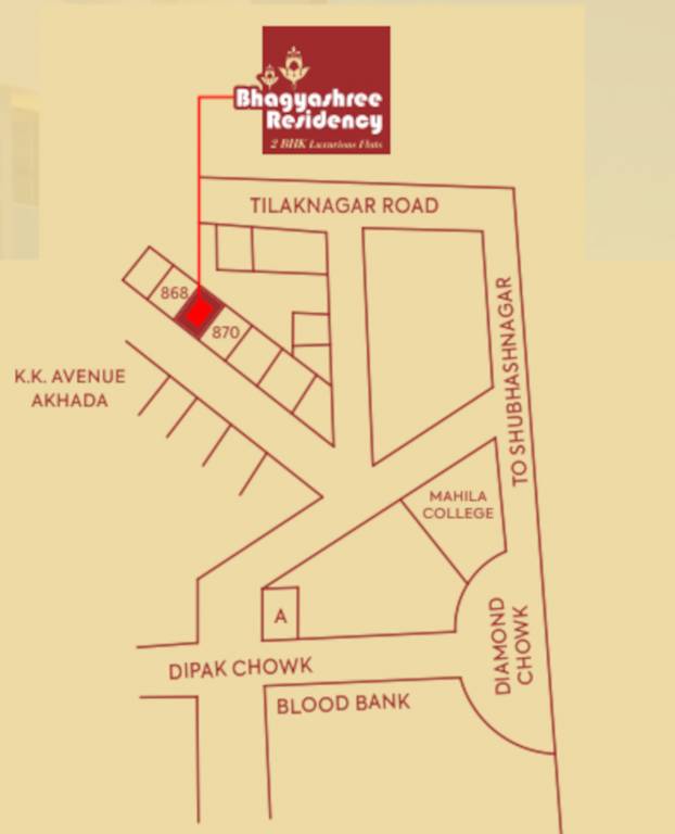  bhagyashree residency Location Plan