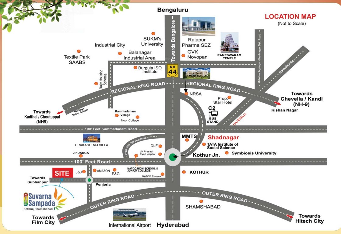  prajwals suvarna sampada Location Plan