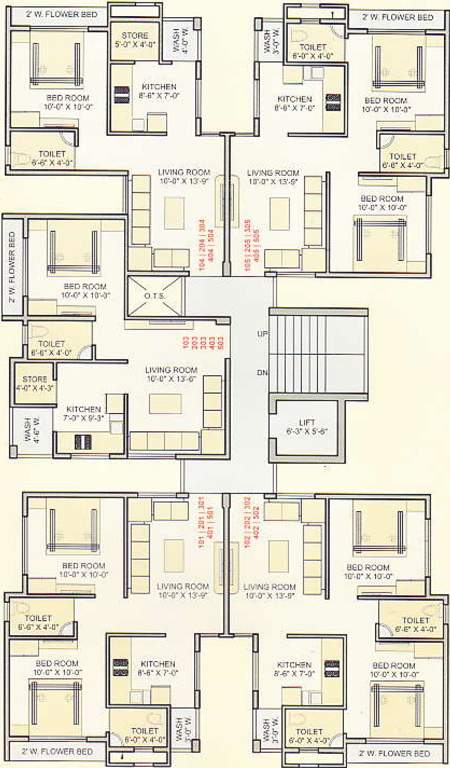  revatirth Revatirth Cluster Plan from 1st to 5th Floor