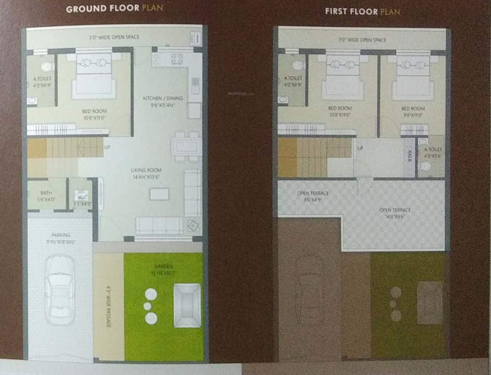  shree villa arcade Cluster Plan from 1st to 2nd Floor