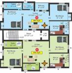  aadhana Aadhana Cluster Plan for 1st Floor