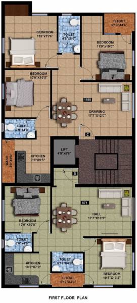  5800 5800 Cluster Plan For 1st Floor