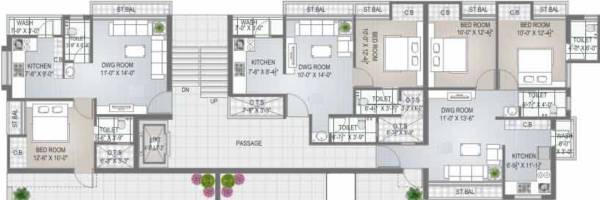 Prayag I Cluster Plan for 5th Floor prayag-i Prayag I Cluster Plan for 5th Floor