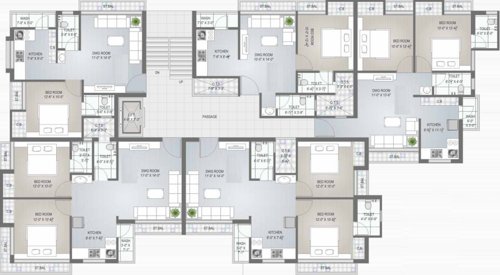 Prayag I Cluster Plan from 1st to 4th Floor prayag-i Prayag I Cluster Plan from 1st to 4th Floor