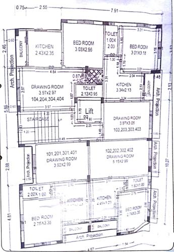 Mahadev Residency Cluster Plan from 1st to 4th Floor mahadev-residency Mahadev Residency Cluster Plan from 1st to 4th Floor