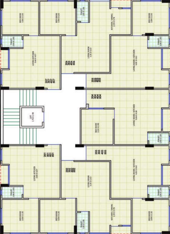  apple luxuria Apple Luxuria Cluster Plan from 2nd to 5th Floor