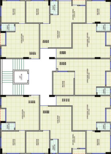 Apple Luxuria Cluster Plan from 2nd to 5th Floor apple-luxuria Apple Luxuria Cluster Plan from 2nd to 5th Floor
