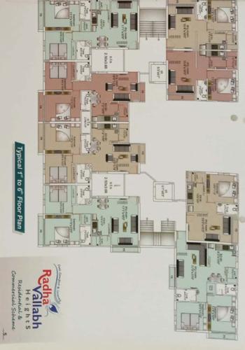  radha-vallabh-heights Radha Vallabh Heights Cluster Plan from 1st to 6th Floor