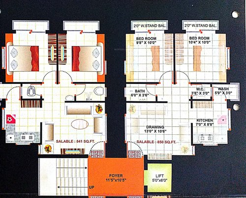  vraj-hari Vraj Hari Cluster Plan from 1st to 5th Floor