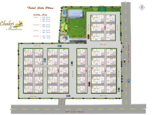 Lotus Block Cluster Plan chakri-meadows-lotus-orchid-phase-1 Lotus Block Cluster Plan