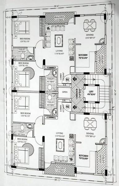  tulip Tulip Cluster Plan From 1st to 4th Floor