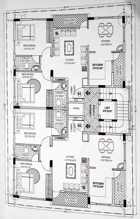  tulip Tulip Cluster Plan From 1st to 4th Floor