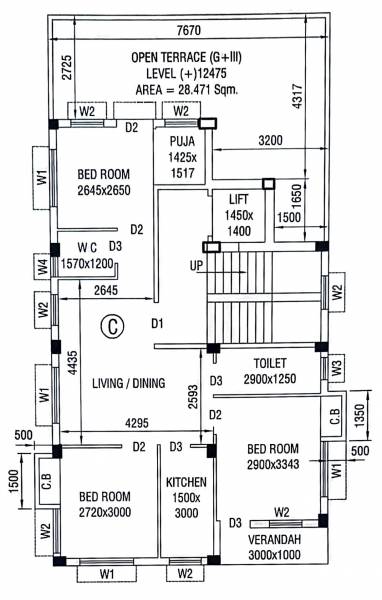  grihanibaws Grihanibaws Cluster Plan For 4th Floor