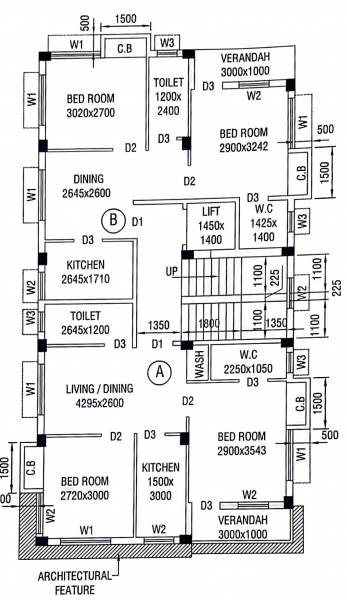  grihanibaws Grihanibaws Cluster Plan From 1st to 3rd Floor