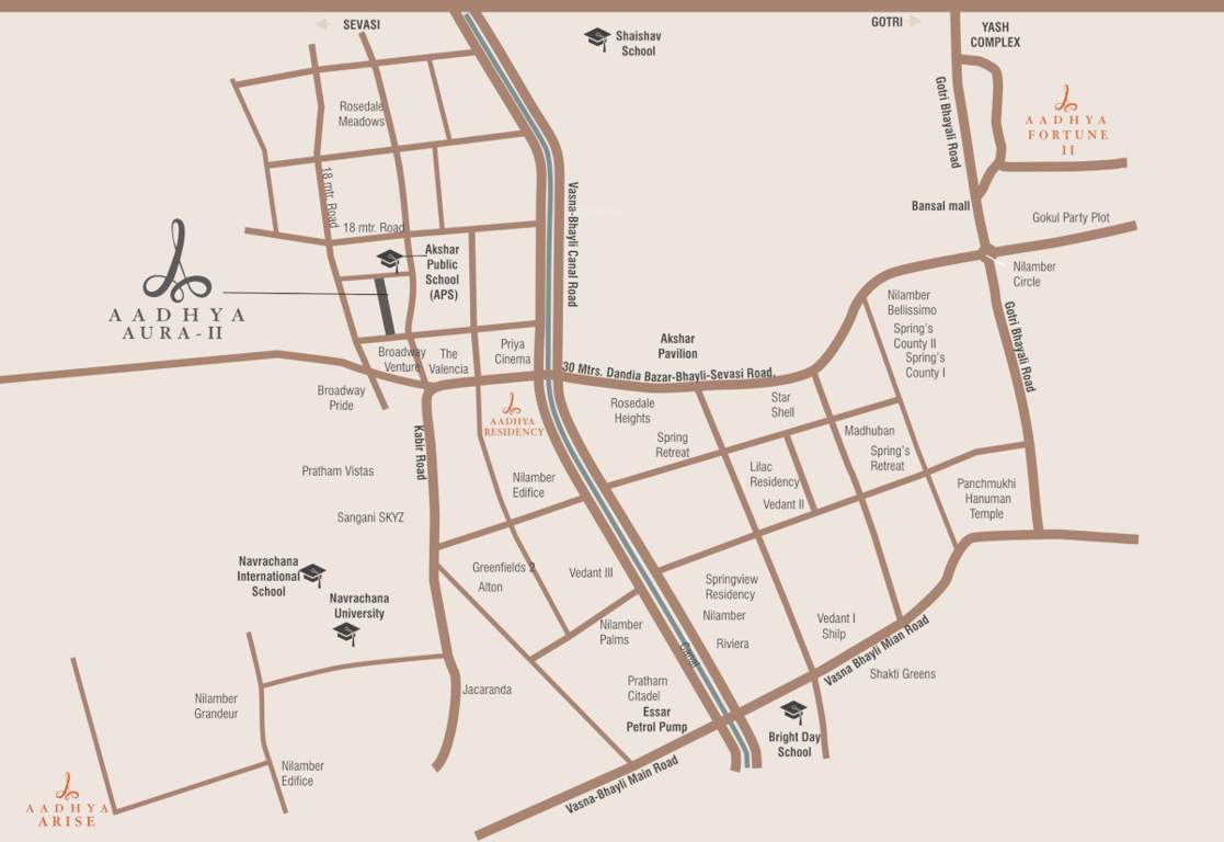  aadhya aura ii Location Plan