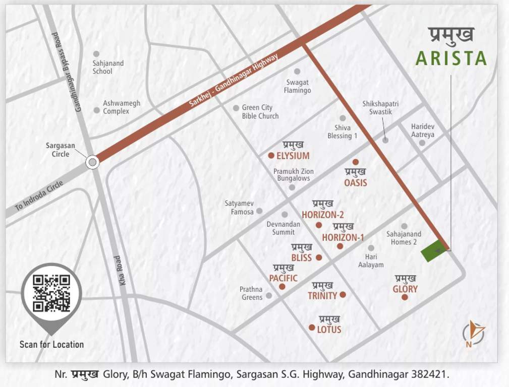  pramukh arista Location Plan