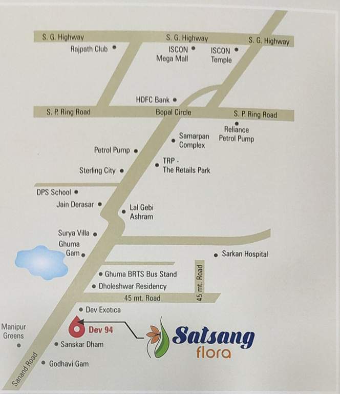  satsang flora Location Plan