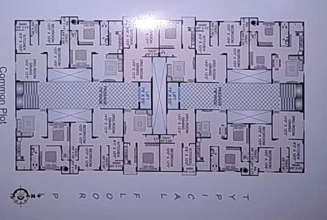  dev appartment Cluster Plan from 1st to 5th Floor