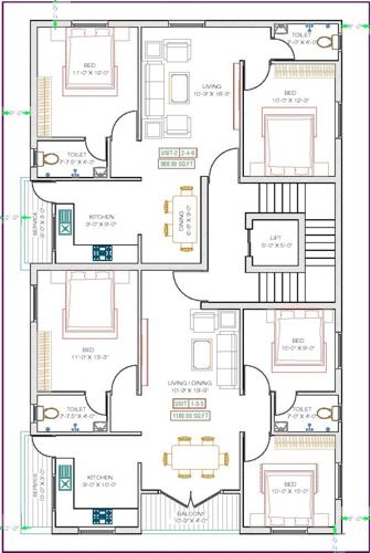  zodiac-flats Zodiac Flats Cluster Plan From 1st To 3rd Floor