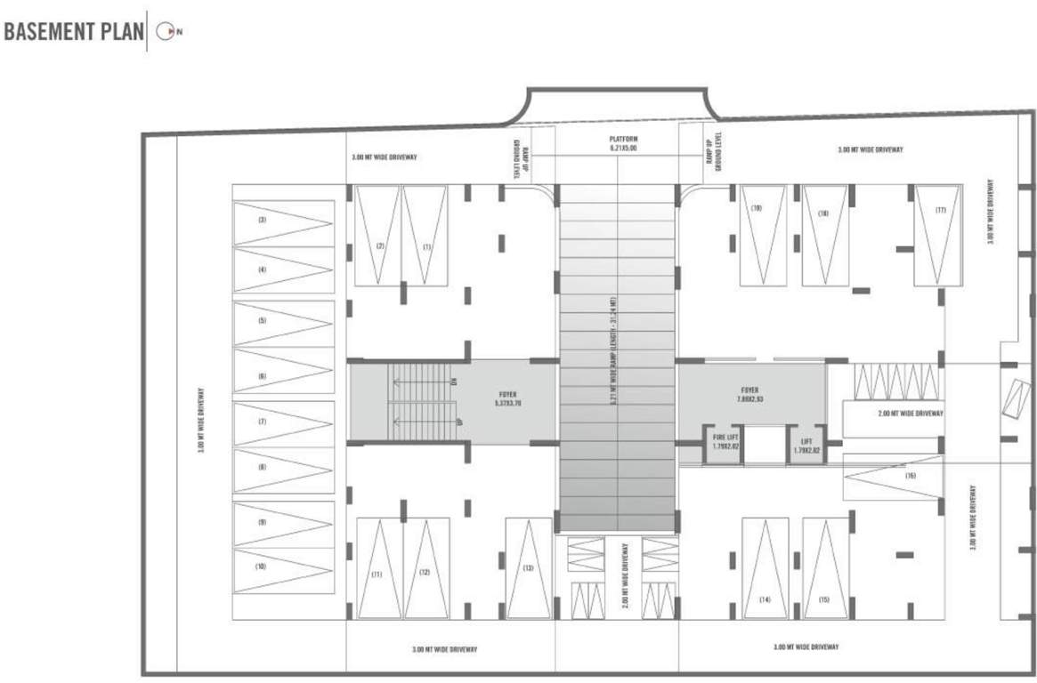  shubh westside Shubh Westside Basement Cluster Plan