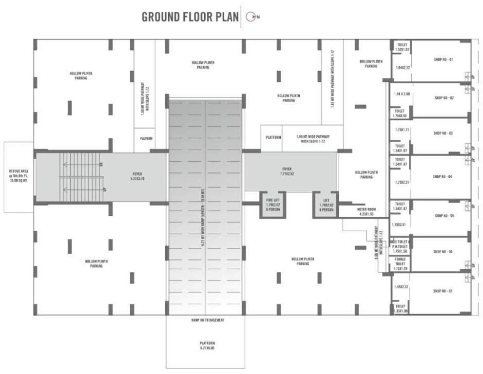  shubh westside Shubh Westside Cluster Plan for ground Floor