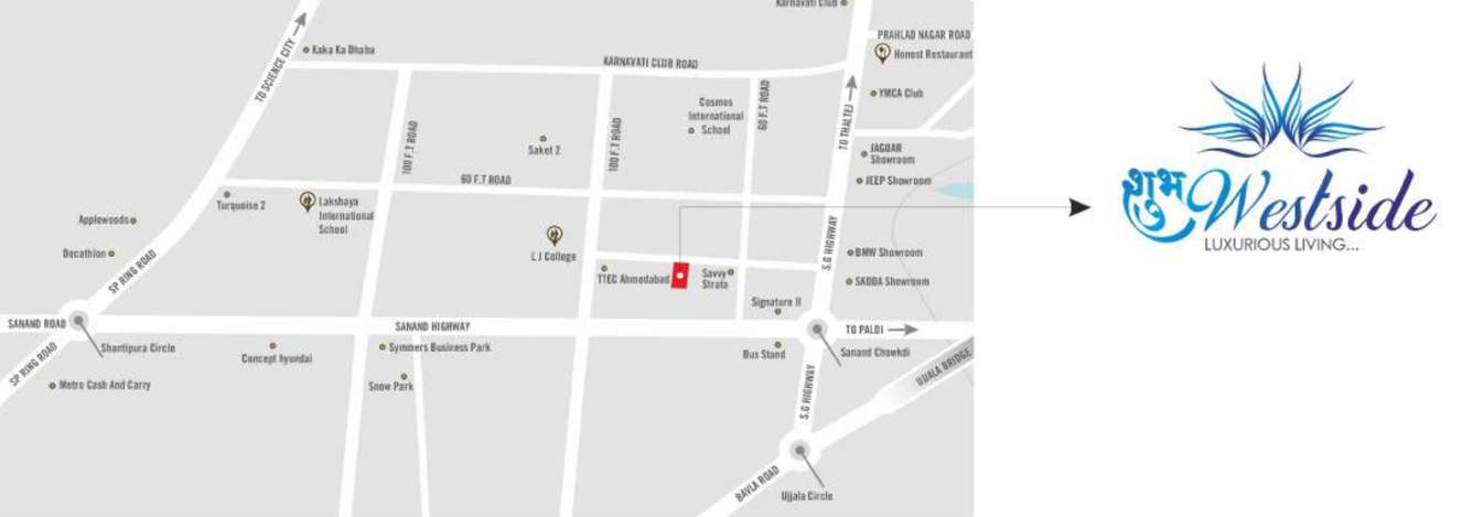  shubh westside Location Plan