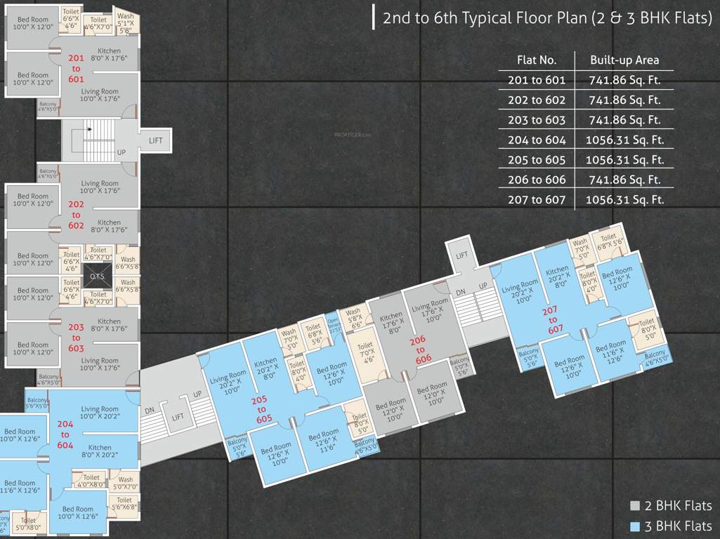  hyatt residency Hyatt Residency Cluster Plan from 2nd to 6th Floor