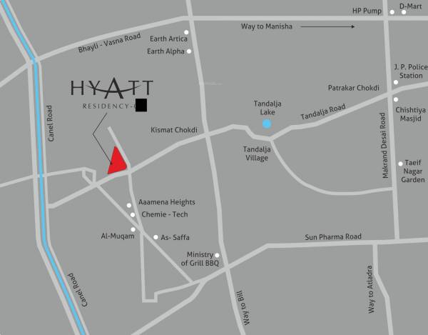  hyatt-residency Location Plan