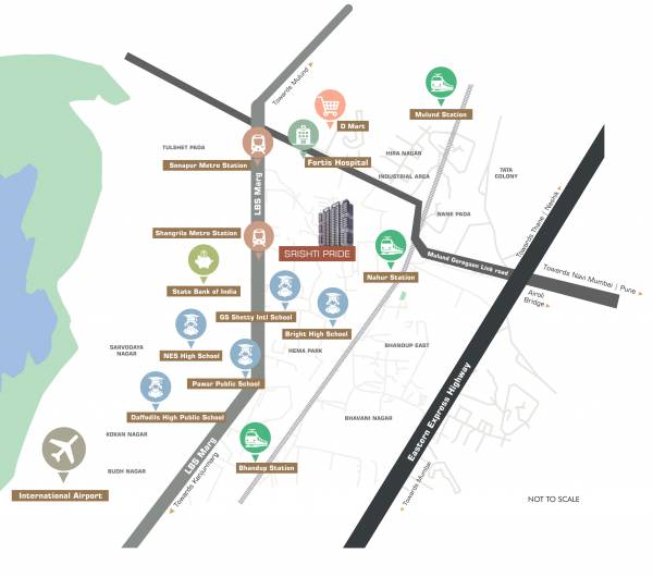  srishti-pride-phase-2-wing-b Location Plan