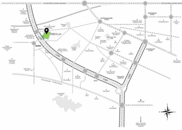 tribhuja Location Plan