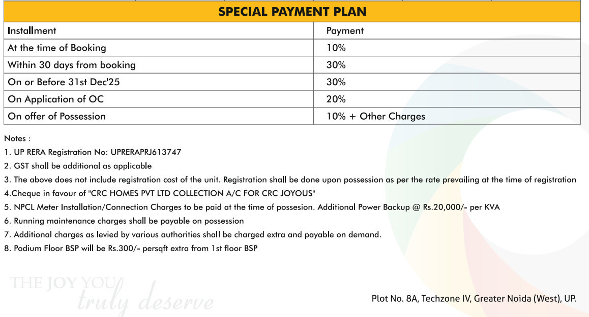 joyous Subvention Scheme Payment Plan