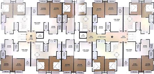 Block B and C Cluster Plan from 1st to 5th Floor shubham-valley Block B and C Cluster Plan from 1st to 5th Floor