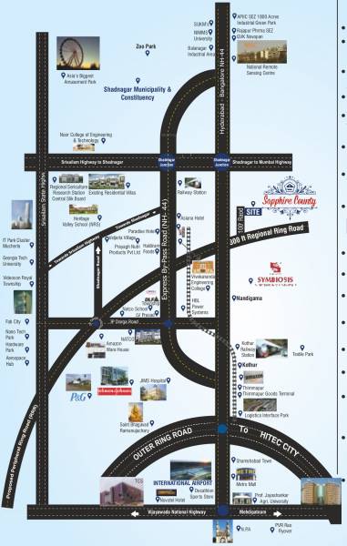  shakti-sapphire-county Location Plan