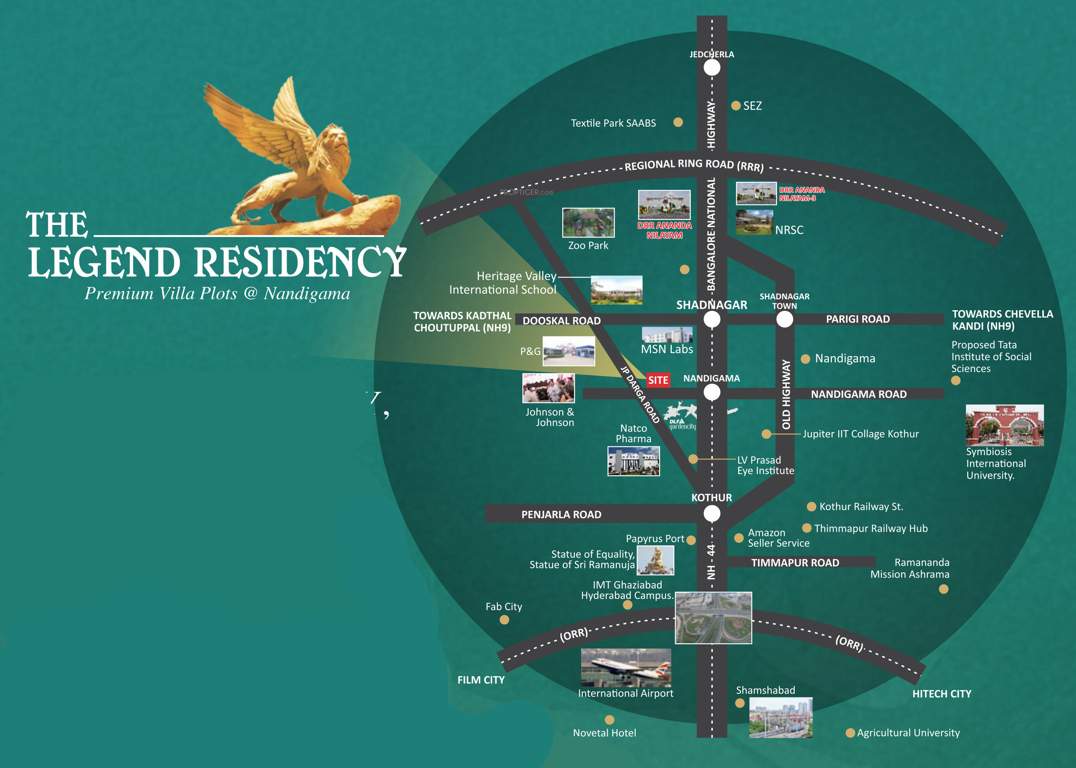  legend residency Location Plan