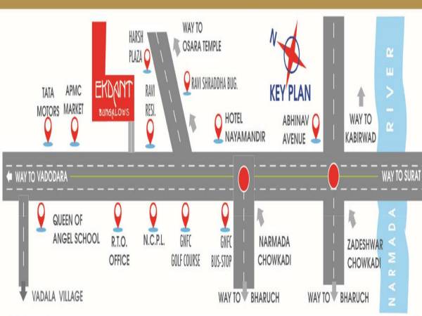  ekdant-bungalows Location Plan