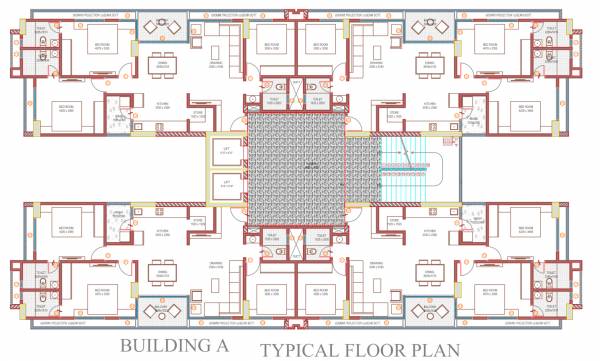  felicia-2 Tower A Cluster Plan from 1st to 13th Floor