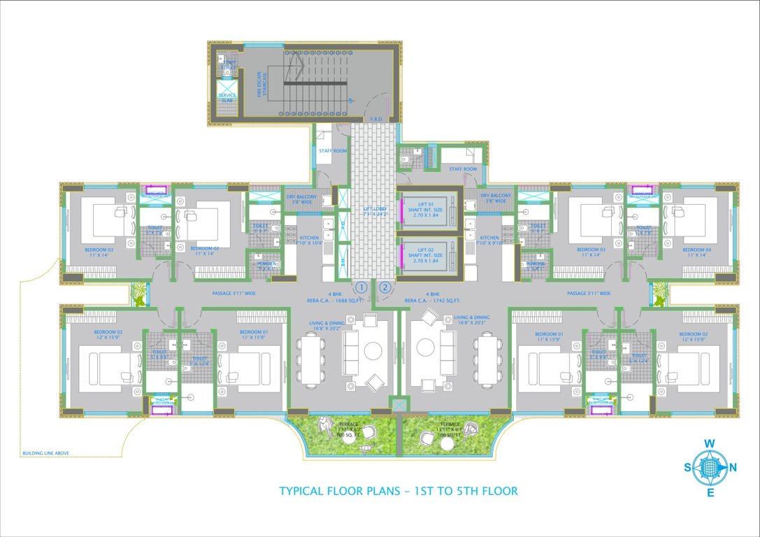 montbay Safal Montbay Wing A Cluster Plan