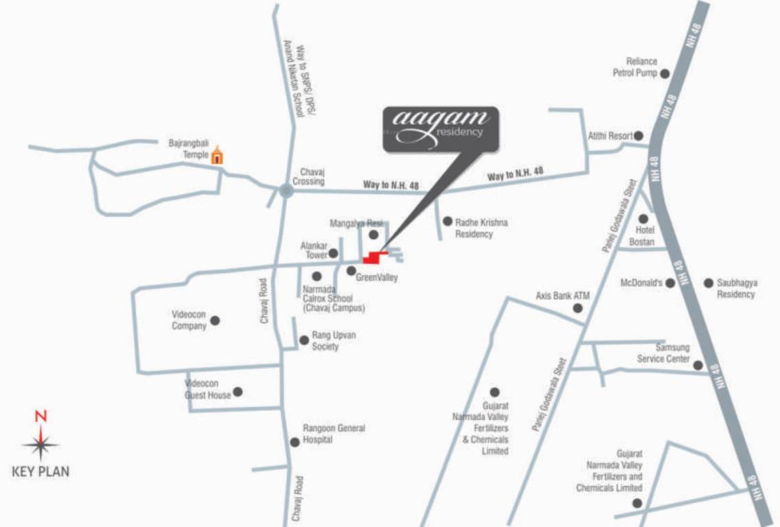  aagam residency Location Plan