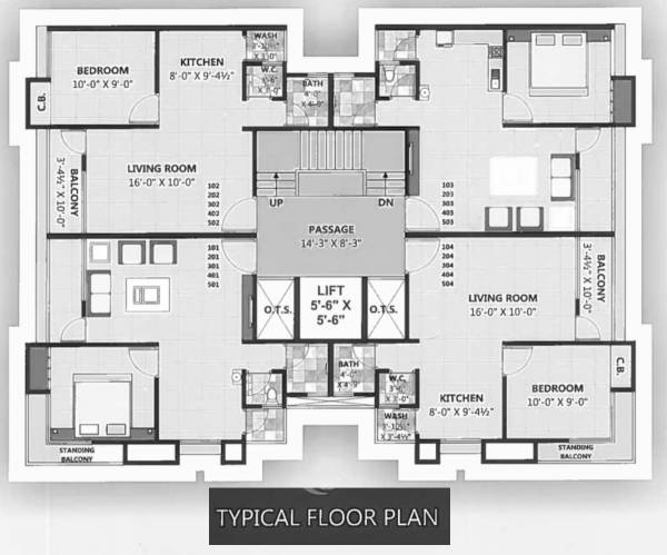  7x-flora-residency Layout Plan