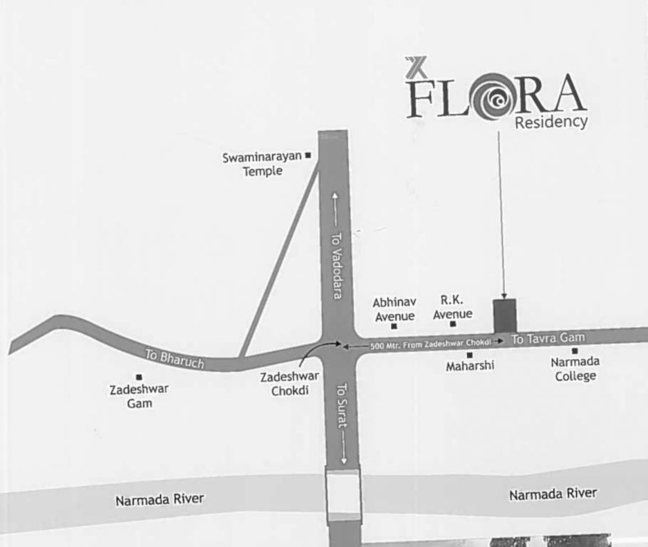  7x flora residency Location Plan