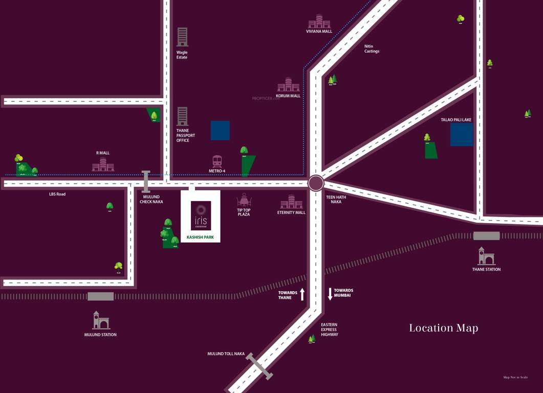  iris at kashishpark Location Plan