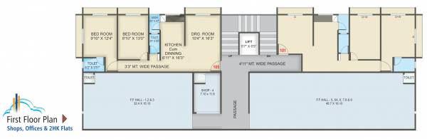 Sagar Skyz Cluster Plan for 1st Floor skyz Sagar Skyz Cluster Plan for 1st Floor
