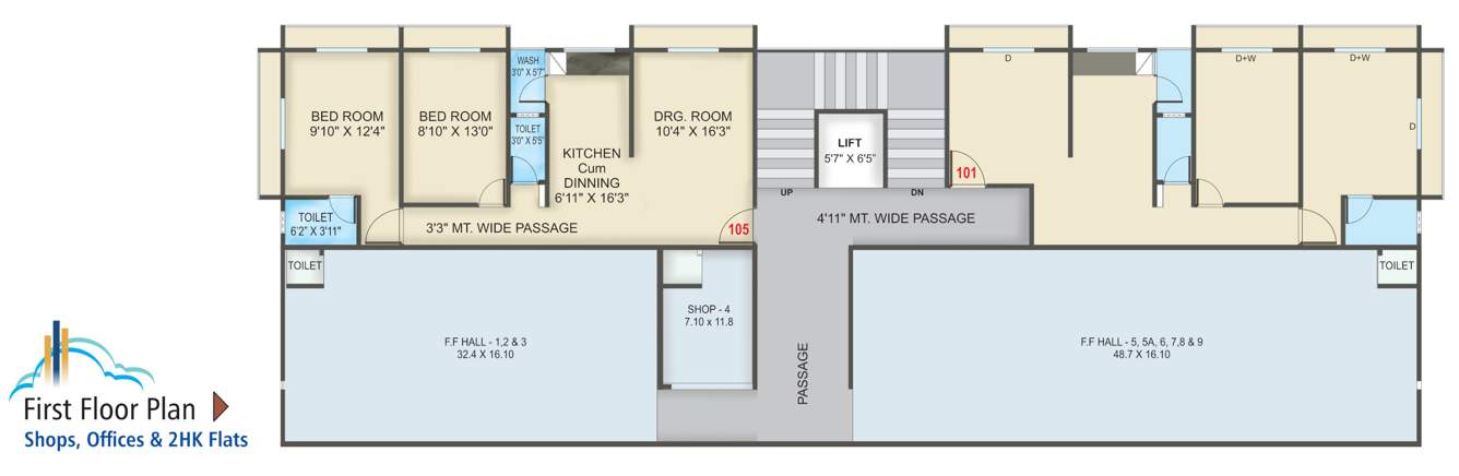  skyz Sagar Skyz Cluster Plan for 1st Floor