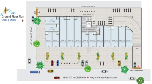 Sagar Skyz Cluster Plan for ground Floor skyz Sagar Skyz Cluster Plan for ground Floor
