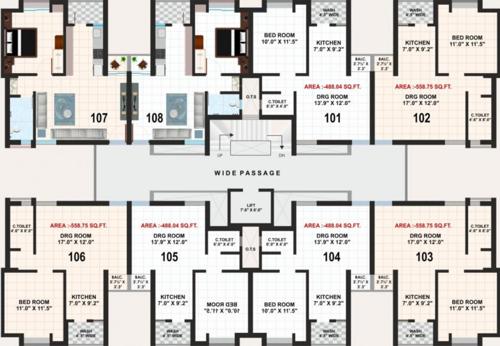 Udbhav Residency Cluster Plan from 1st to 5th Floor udbhav-residency Udbhav Residency Cluster Plan from 1st to 5th Floor