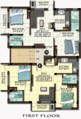  dhatri Dhatri Cluster Plan for 2nd Floor
