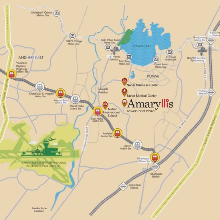  amaryllis towers Location Plan