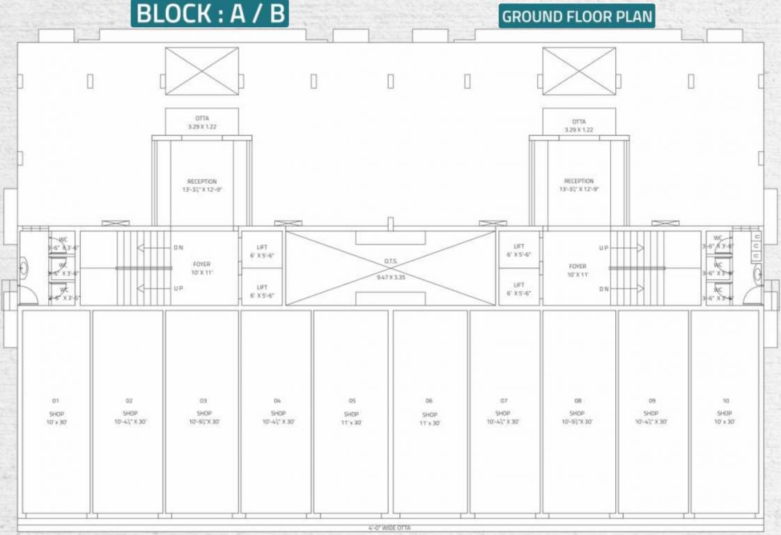  sld nirvana Block A/B Cluster Plan for ground Floor