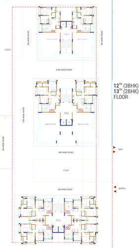  alaya-heights Block A,B,C Cluster Plan From 12th To 13th Floor
