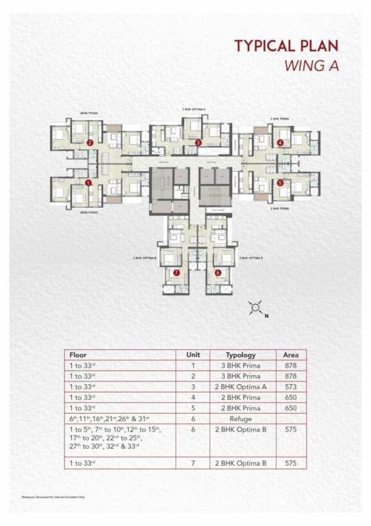 sector 2a Wing A Typical Cluster Plan